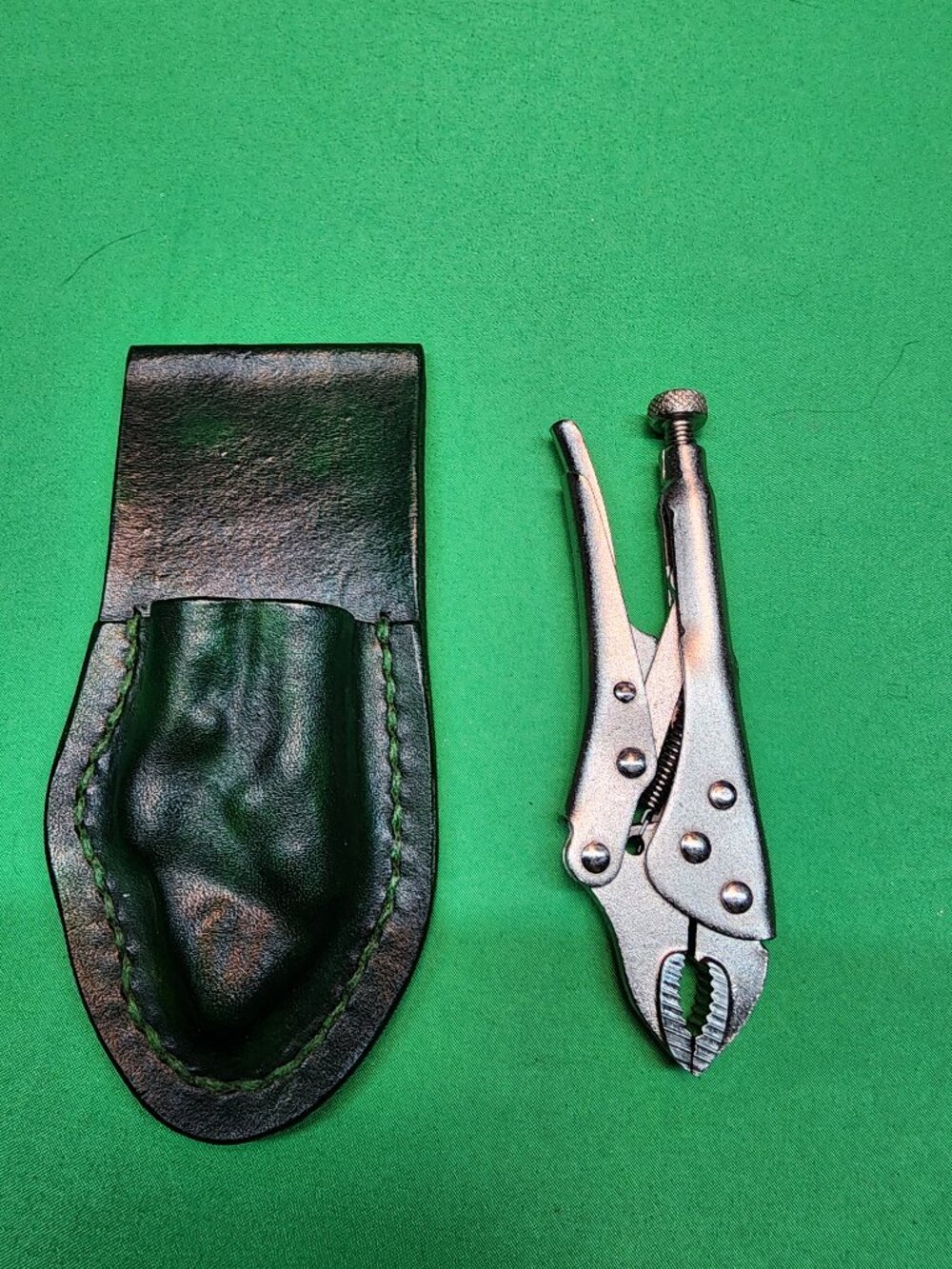 New Homemade Leather Pouch with Mastercraft Mini Vice Grips - Picture 2 of 13